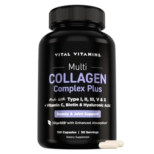 Vital Vitamins Multi Collagen Complex Plus Biotin, Hyaluronic Acid & VIT. C