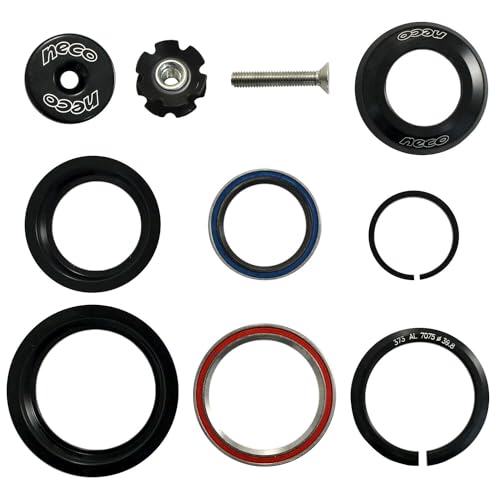 NECO 1-1/8"-1-1/2" Semi-Integrated Threadless Headset 5.4mm Top Cone, NC2868 - Image 3