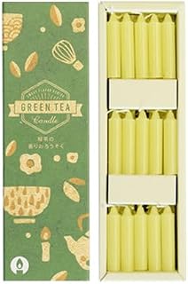 Marukano Murata Green Tea Candle Slim Box, Pack of 30