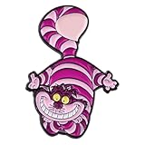 Cheshire Cat Alice Wonderlan Pin, Metal Magic Academy Pins for Girls Women and Men (A)