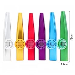 kuou Lot de 6 Kazoos en métal pour Enfants - Les Beatles, Paul McCartney, John Lennon, RIngo Starr, George Harrison kuou Lot de 6 Kazoos en métal pour Enfants – Image 2
