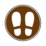 床ピタシート 足あと (茶)