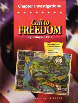 Paperback Call to Freedom Beginnings to 1914: Chapter Investigations Book