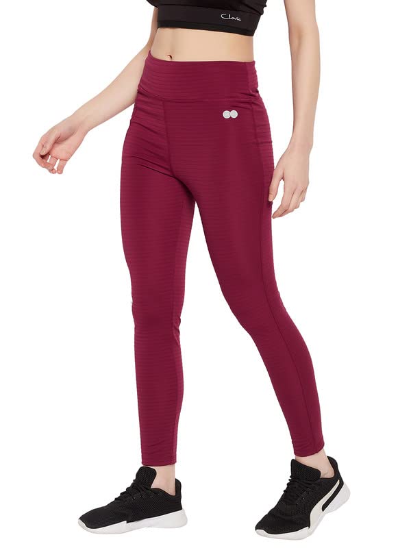 Image of Clovia Women's Snug Fit High-Rise Active Tights