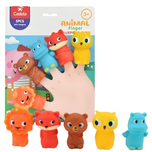 Castela Dedoche De Borracha Infantil Animais Da Floresta CBS0350