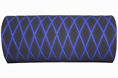 Image of Boat Flooring Eva Foam Decking Marine Non-Slip Self-Adhesive Flooring for Motorboat Fishing Boat RV Yacht Kayak Swimming Pool 86.6 inchX37.4 inch (Dark Grey and Blue Diamond Seamlines)