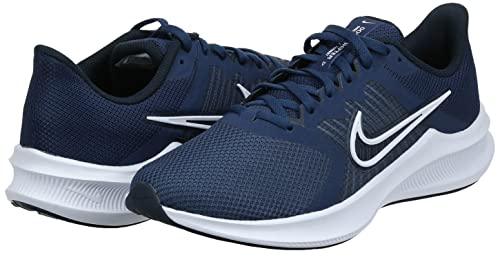 Tênis Masculino Nike Cw3411 Downshifter 11 Marinho /Branco 39