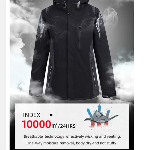 Yajun Conjunto de calças de jaqueta de esqui masculino feminino inverno térmico à prova de vento à p