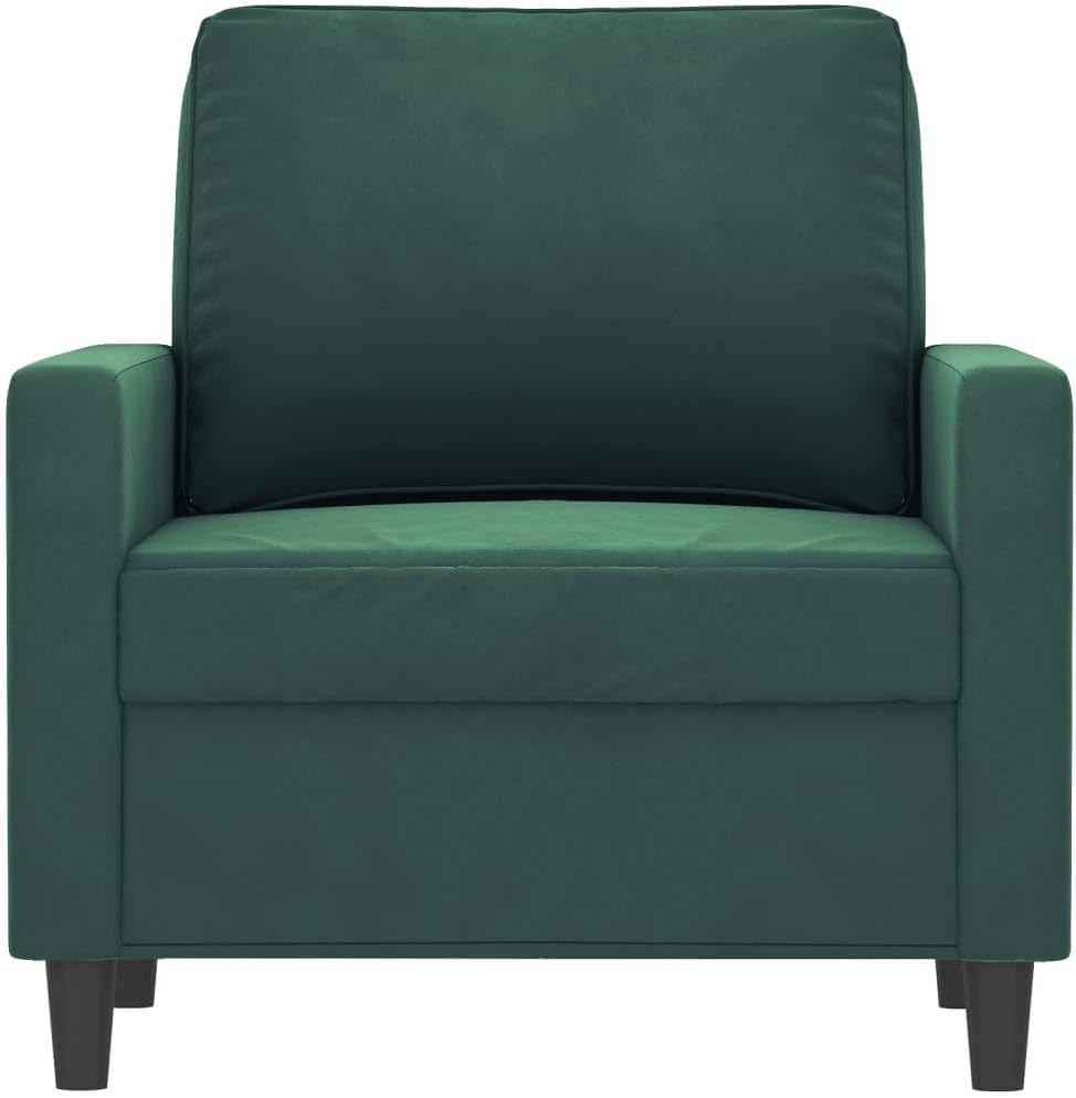 Sofa Chair Dark Green Velvet (100% Polyester) Living Room Furniture
