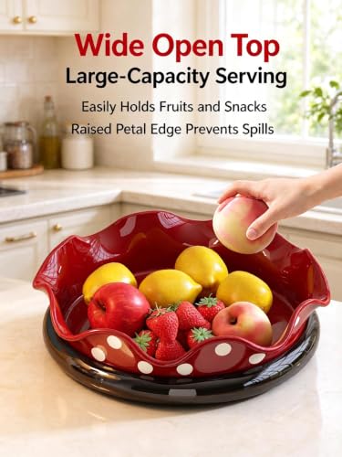 ChayWillow Rotatable Petal Fruit Tray with Draining Holes - image 6