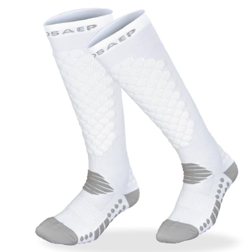 FEFOSAEP Fencing Socks - Advanced Fencing Stockings for Epee Sabre Foil (Gray, Medium)