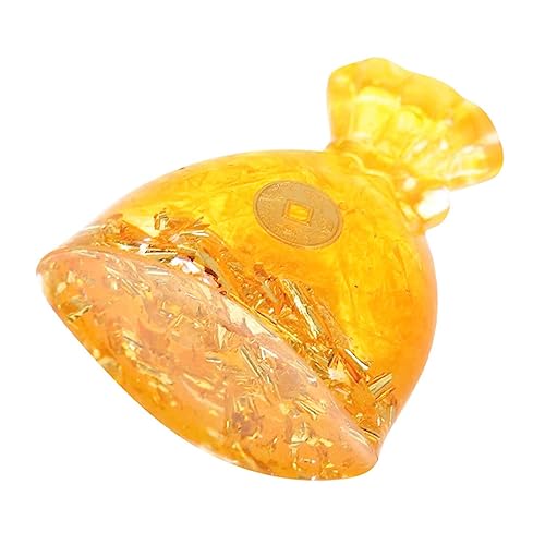 Chinese Decorative Coin Ornaments Money Bag Adornment Luck Pouch Ornament for Home Tabletop Decor Fortune Pouch Decoration