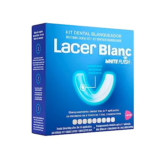 LACERBLANC - Kit Gel Dental Preparador y Gel Dental Blanqueador, Elimina las Manchas Dentales Extrínsecas, Máxima Eficacia, Previene la Aparición de Nuevas Manchas, Fácil Uso y Efecto Inmediato
