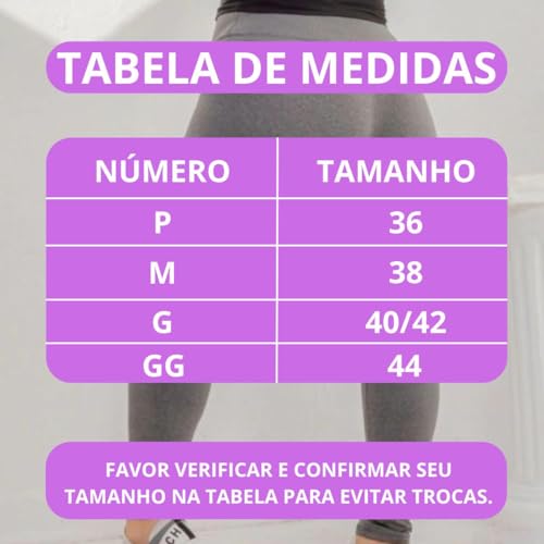 Calça Leg Legging Feminina Grossa Suplex Cintura Alta Moda Fitness Academia Crossfit Confortável (BR