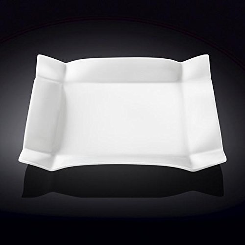Plaque carrée en porcelaine Wilmax pour éviter les rayures de couteau