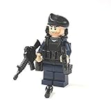  Custom Polizei Minifigur aus Lego© und Custom Teilen mit Flash Kopf und Hände