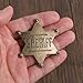 8pcs Cosplay Sheriff Badge for Kids, Metal Hexagonal Star Pin Cowboy Deputy Badge for Role-Play Costume Wild West Theme Props Western Party Carnival Prizes Accessories