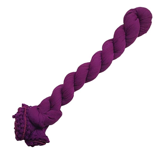 Image of LALARIYA THE FASHION (Solid Beautiful Chiffon Dupatta /Chunni /Chunri with Bundi Lace for Women.