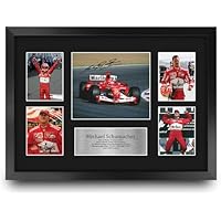 HWC Trading FR A3 Michael Schumacher Exhibición Firmada Impresa