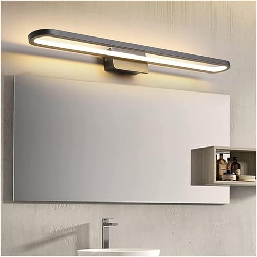 Luz de maquillaje y lámpara de pared negra con diseño de vanguardia artística