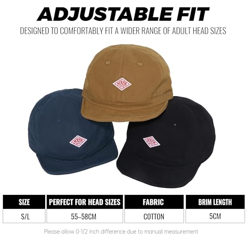 Clape Classic Retro Dad Cap Short Peak Baseball Cap Casual Sport Hat Vintage Plain Hat Snapback Hip Hop Cap Breathable Cycling NavyBlue BB5 - Image 5