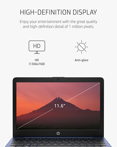 Hp Stream 11" Laptop, Intel Celeron N4020, Intel Uhd Graphics 600, 4 Gb Ram, 64 Gb Ssd, Windows 11 Home In S Mode (11-Ak0030Nr, Royal Blue) #TOP3