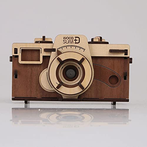 WHAT ON EARTH DIY Working Wood Pinhole Camera - Uses 35mm Film - 6" x 2.5" x 3.25" - Thumbnail 5