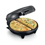 Melissa Electric Omelette Maker, Deep Fill, Non-Stick, 2-Portion Healthy Egg Cooker with Automatic Temperature Control for Fast, Fluffy Homemade Omelette, 750W - Black