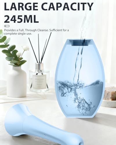 Image of Enemas Anal Douches Anti Backflow-Enema Bulb and Anal Cleaner for Men & Women, Reusable Douche Bottle for Women - Shower-Compatible Cleaner for Men, Easy to Use & Travel Friendly,Blue