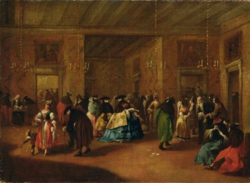 Decoración de paredes con pinturas famosas de Francesco Guardi para revivir estancias apagadas