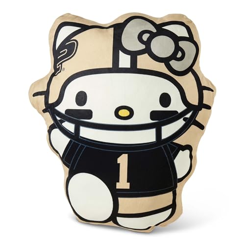 Northwest Hello Kitty NCAA Purdue Boilermakers Football Player Cloud Pal Pillow, Officially Licensed 23 Inch Soft Collectible