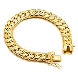 Dankadi Fashion Men 925 Sterling Silver Bracelet-Original Silver Classic 10MM Cuban Chain 7 