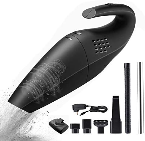 SHINEFUTURE Handheld Cordless 5Kpa Cleaner Rechargeable Hand Vac 14.8V Lithium with Quick Charge Lightweight Wet Dry Vacuum for Home Pet Hair Car Cleaning