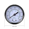 Pressure Gauge, 1/8"NPT, 0-160 PSI, 0-10 Bar, Mini pressure Gauge Manometer for Fuel Air Oil Water #4