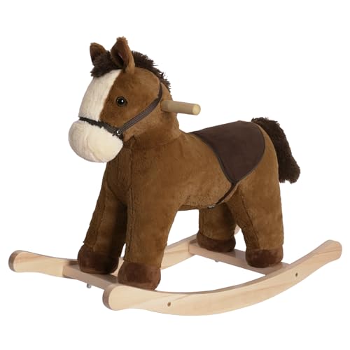 La mejor selección de Mecedoras disponible en línea para comprar. 46 Rock My Baby Plush Rocking Horse, Soft Filling Ride on Pony, Rocking Animal, Stuffed Rocker for Kids 18 Months and up (Dark Brown)