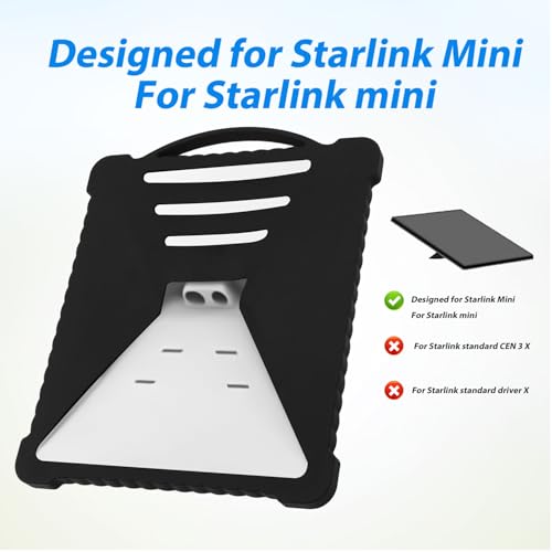 Funda Starlink Mini antichoque de silicona suave que no afecta la señal 6