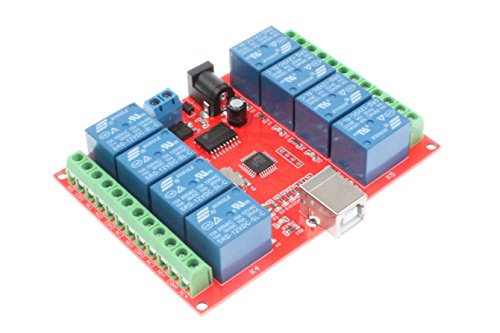 Module de relais USB 8 canaux 12V PC contrôleur intelligent sans pilote