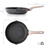 Kordisen Non Stick Frying Pans Skillet, 28 cm Granite Frying Pans Nonstick for Cooking, Healthy Induction Cookware, Heat Resistant Handle, PFOA Free - Image 6