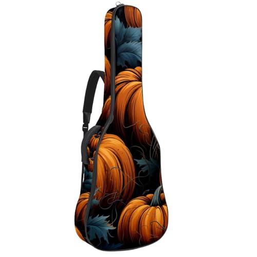 Sac guitare acoustique Halloween Pumpkins pour guitare classique, électrique et basse