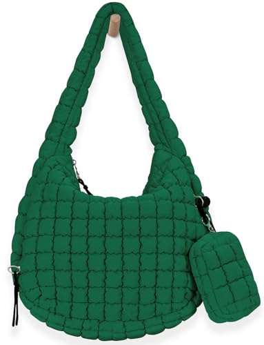 Image of GASSDA Puffer Tote Bag for Women Large Quilted Puffy Lightweight Carryall Crossbody Tote Bag for Women