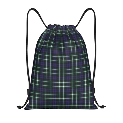 ZUOYUTONG Tartan Drawstring Backpack for Sports & Gym