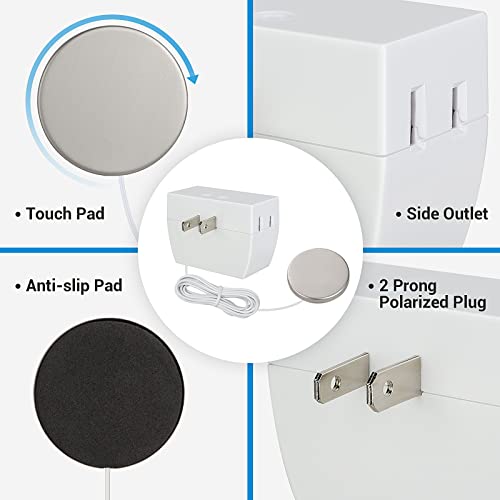 Dewenwils 2 Pack Touch Dimmer Switch, Touch Pad Control With 3 Levels Of Dimming, Dimmable Led/Cfl Lights, And Incandescent Bulbs, 8 Ft Extension Cord, Etl Listed, White #TOP3