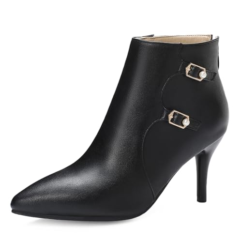 Bottines à talons femme confortables du 32 au 46 avec zip pratique