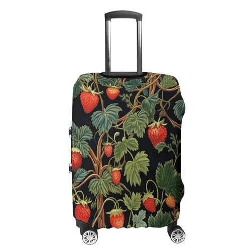 Strawberry Pattern Luggage Cover, Washable Elastic Suitcase Cover Protector Fit 18-32 Inch Luggage4
