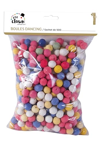 P'tit Clown - 71501 - Boules à Sarbacane en Papier Multicolores - Blowpipe Balls - Accessoire de Fête Amusant pour Jeux et Animations - Parfait pour...