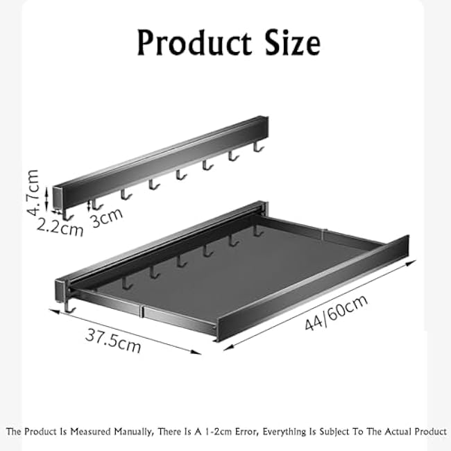 Wall-mounted Kitchen Shelf Tray,Multilayer Food Sorting,Vegetable and Fruit Preparation, Suitable for Family Hot Pot(1,60X37.5X4.7cm)