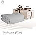 Threadmill Luxury Cotton Blankets for King Size Bed | All-Season Cozy 100% Cotton King Size Blanket | Herringbone Soft Fall Thermal Blanket fits California King Size Bed | Light Grey