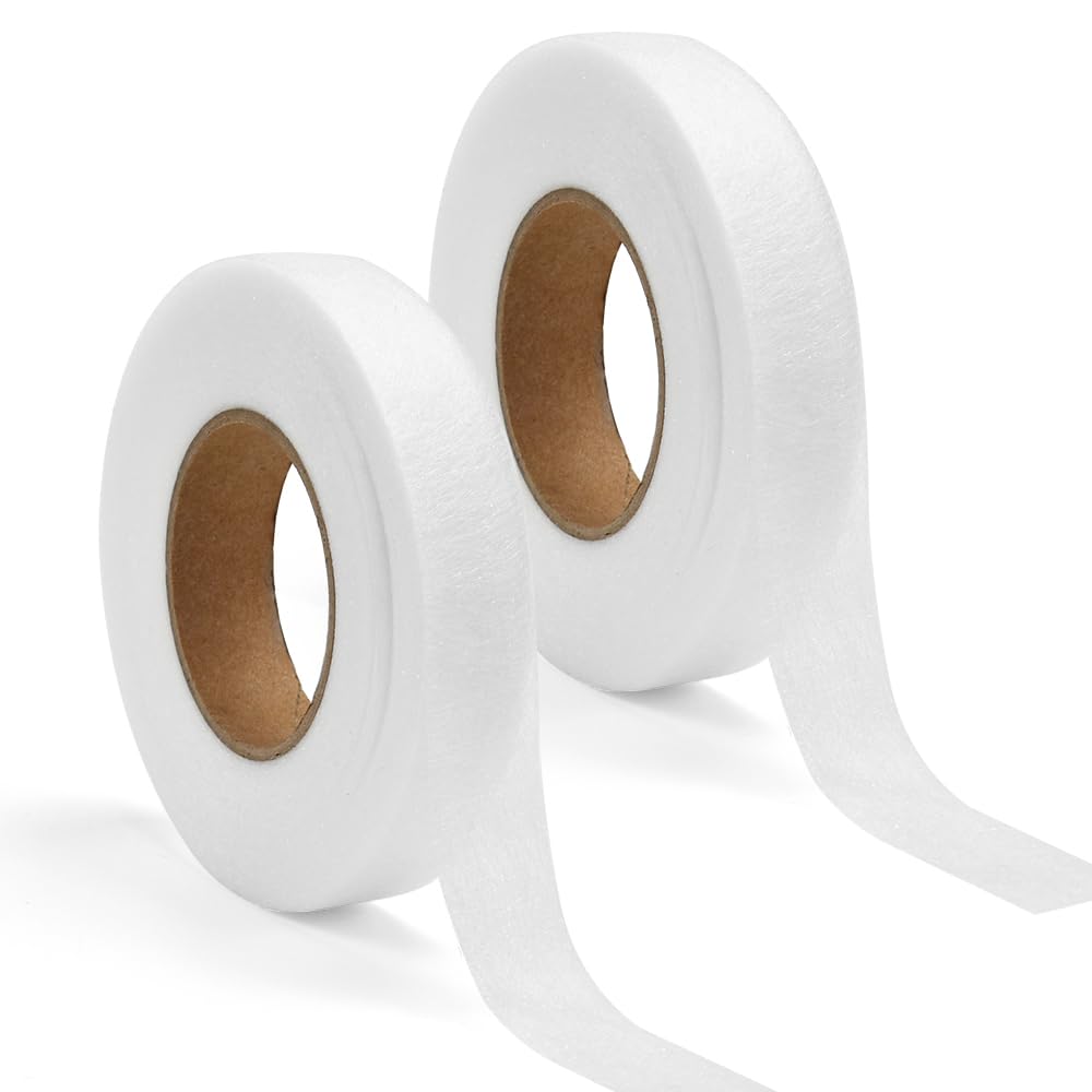 Bande Thermocollante Couture 2cmx60m - Lot De 2 - Ruban Ourlet Double Face Pour Vêtements, Rideaux - LPAMABA