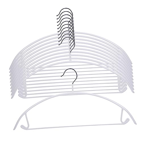 OUNONA 10Pcs Coated Skid Clothes Hanger Non Slip Design for Tank Tops Pants and Skirts High Load Capacity Traceless Hangers for Home Organization