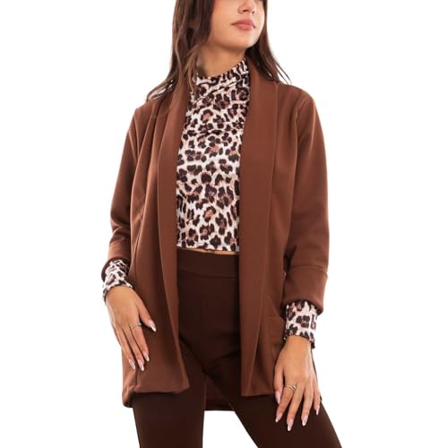 Toocool Blazer donna giacca elegante casual basic monopetto primavera VI-80021